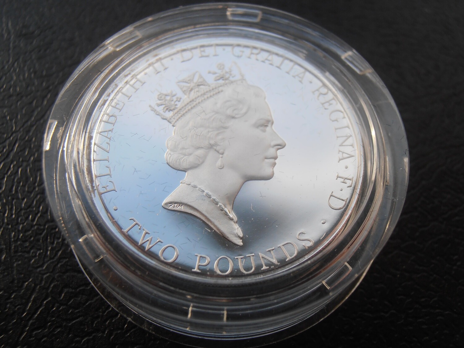 1996 Silver Proof Piedfort Two Pounds