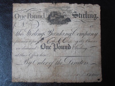 Stirling Banking Company £1 - 1817 (Very Rare)
