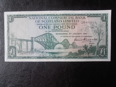 National Commercial Bank £1 - 1967