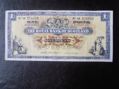 Royal Bank of Scotland £1 - 1964