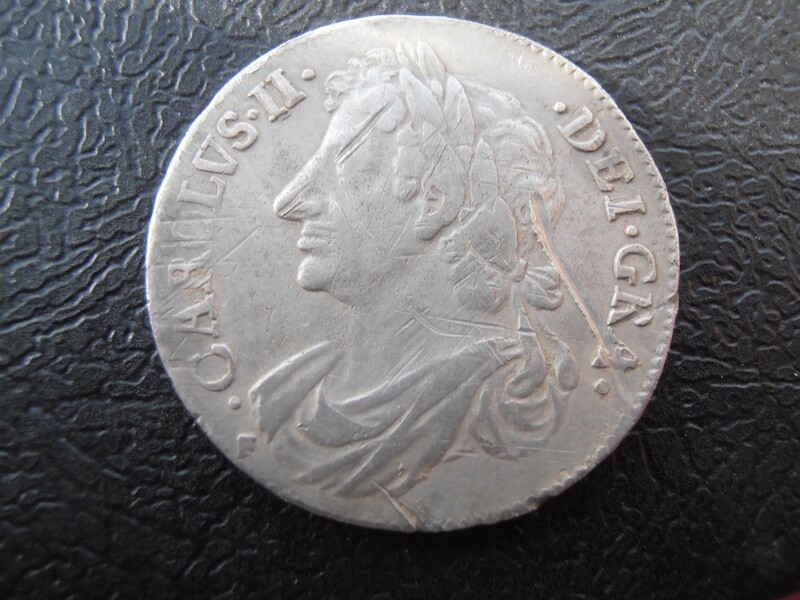 Charles II Quarter Dollar  -  1676