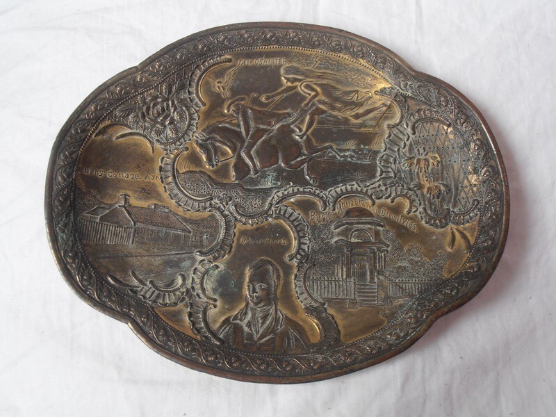 Robert Burns Metal Plate