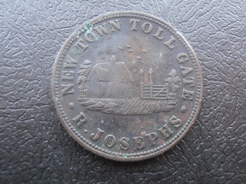 Australia Halfpenny Token Tasmania  -  1855