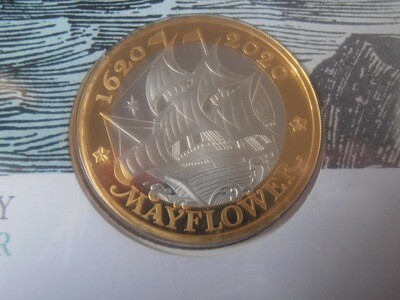 2020 - Silver £2 First Day Cover (Mayflower)