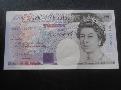 Bank of England £20 - From Sept 1993