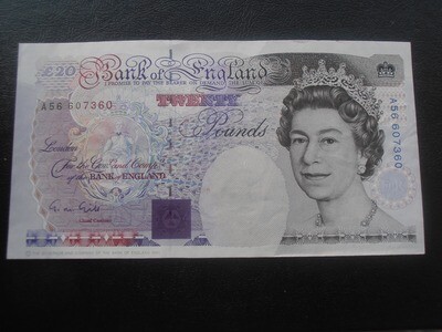 Bank of England £20 - From June 1991