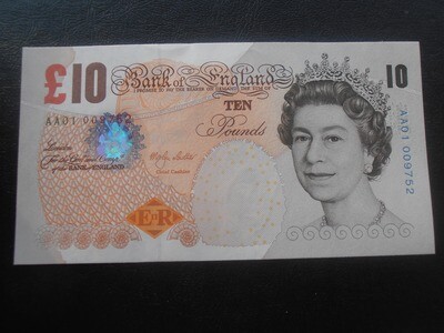 Bank of England £10 - From Nov 2000