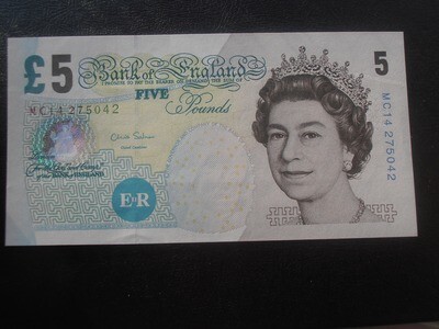 Bank of England £5 - 2012