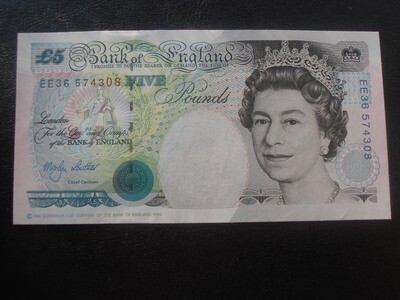Bank of England £5 - From November 1991