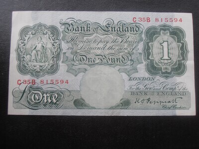 Bank of England £1 - From September 1948