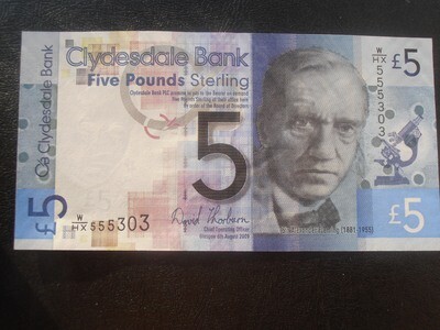 Clydesdale Bank £5 - 2009