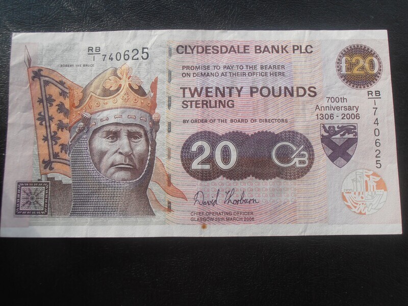Clydesdale Bank £20  - 2006