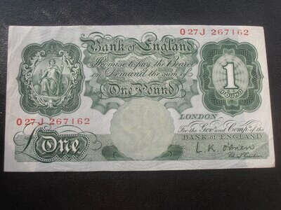 Bank of England £1 - From November 1955