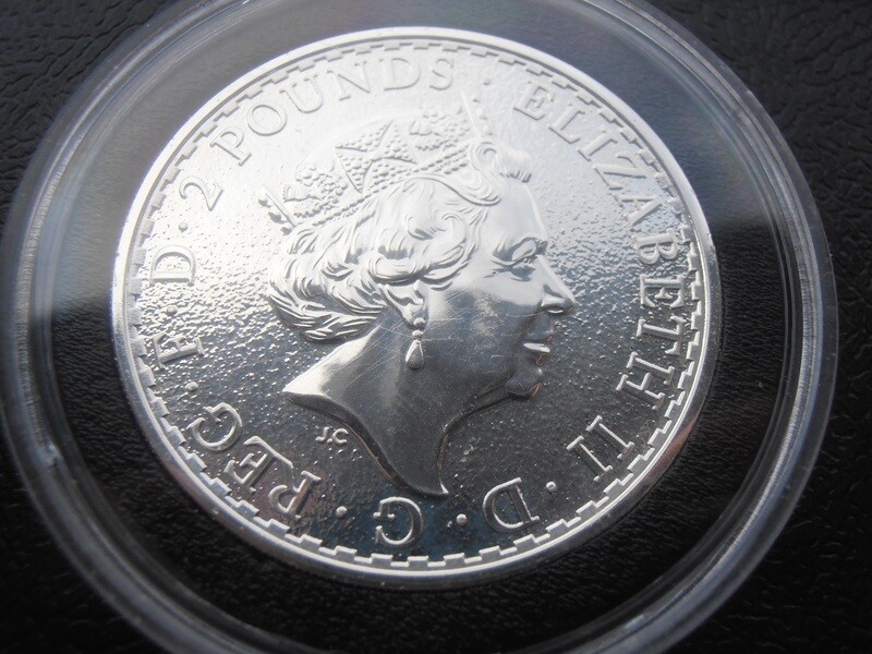 2016  -  Two Pounds Fine Silver Britannia