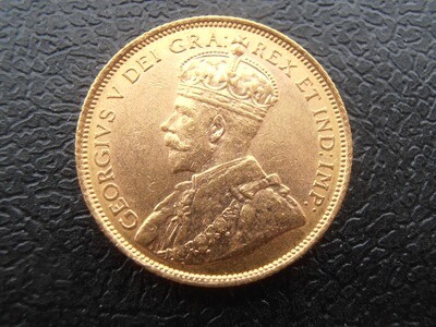 Canada Gold 5 Dollars - 1912