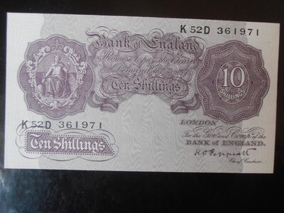 Bank of England Ten Shillings From 1940