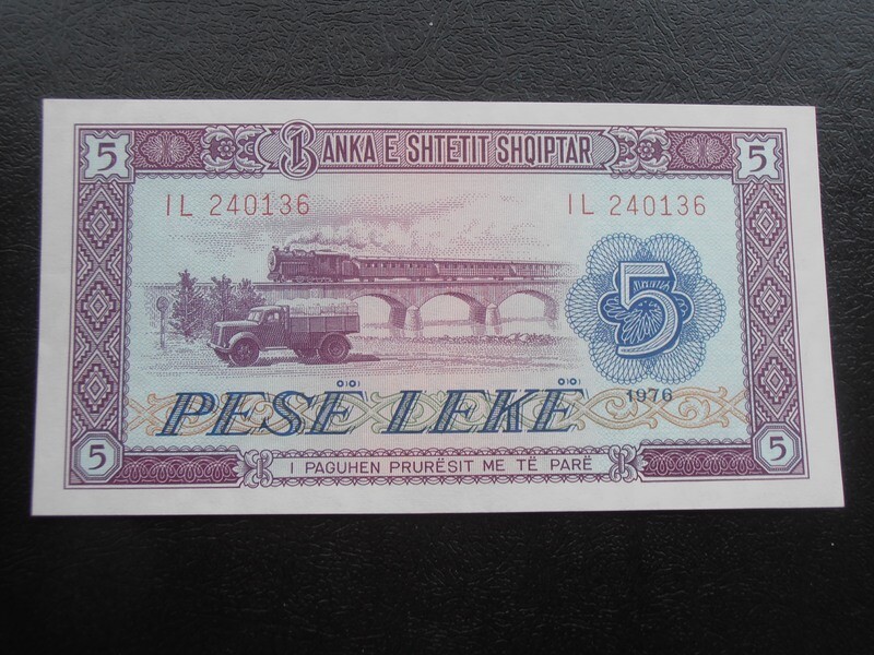 Albania 5 Leke  -  1976