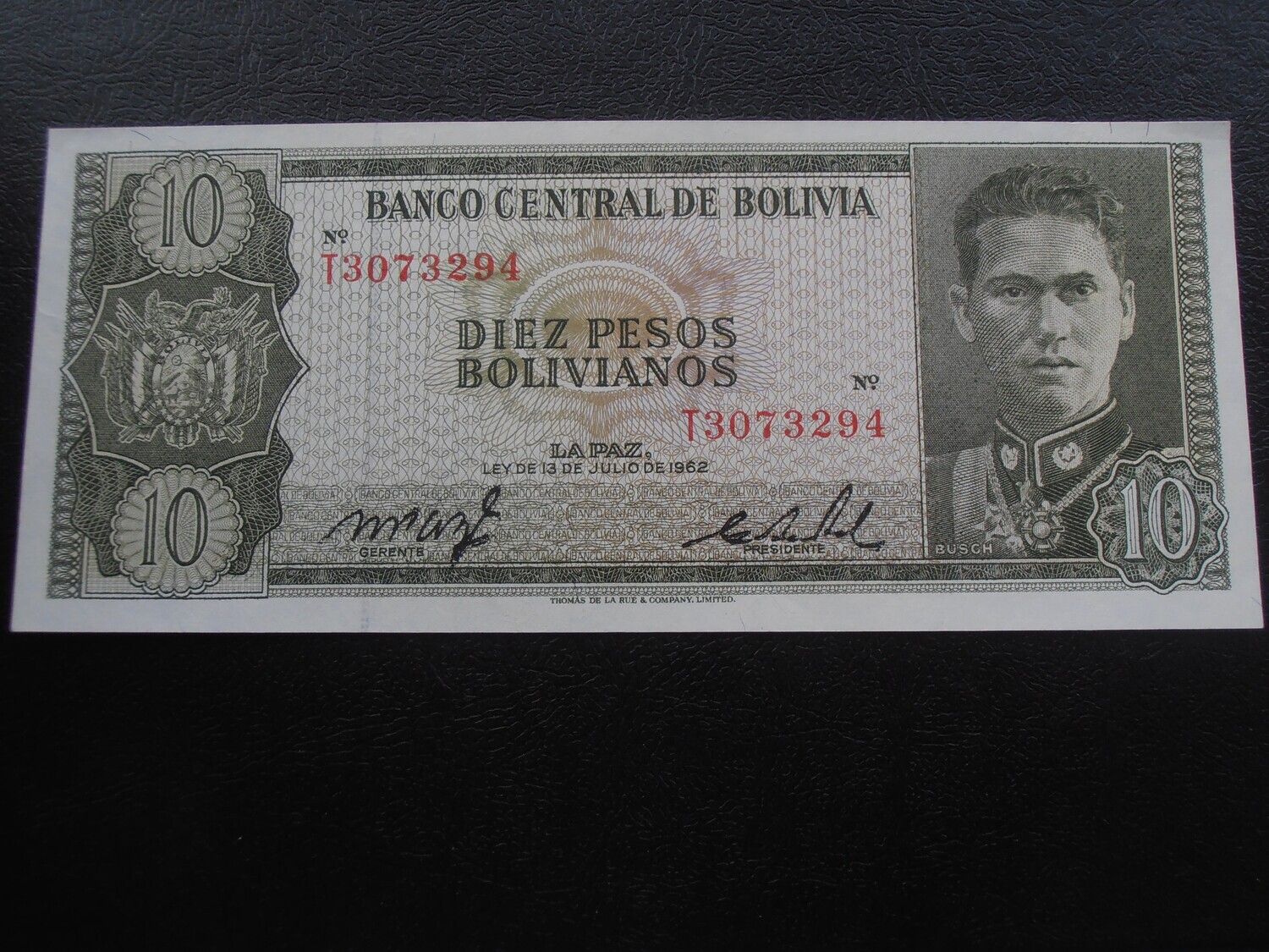 Bolivia 10 Bolivianos - 1962