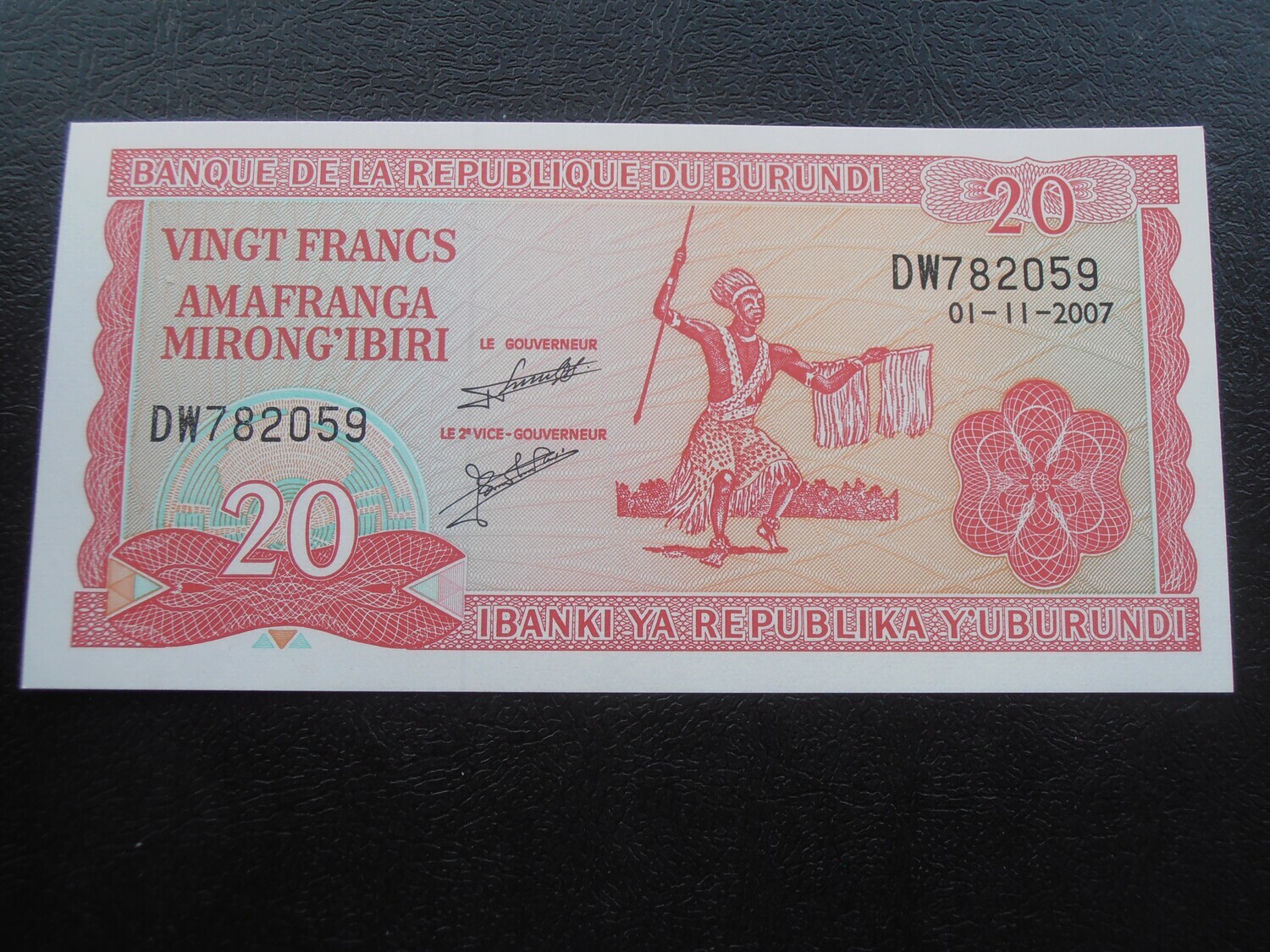 Burundi 20 Francs  -  2007