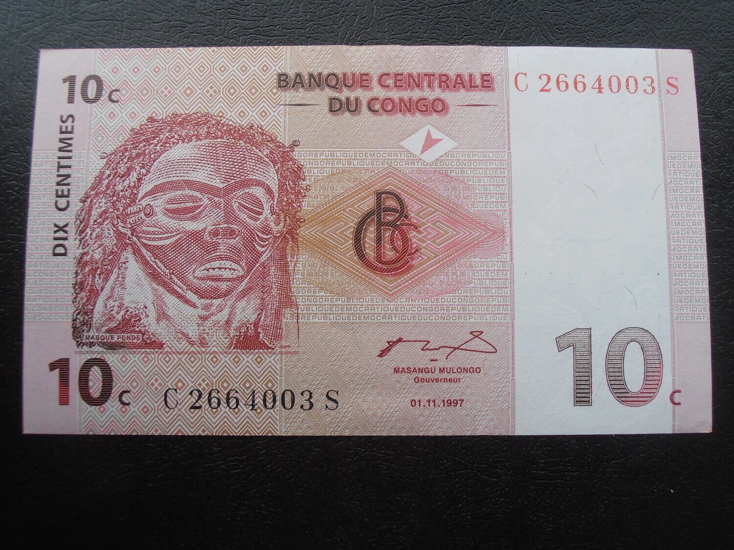 Congo Democratic Republic 10 Centimes - 1997
