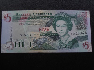 East Caribbean States 5 Dollars - 2003 Antigua