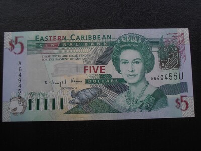 East CaribBean States 5 Dollars - 2003 Anguilla