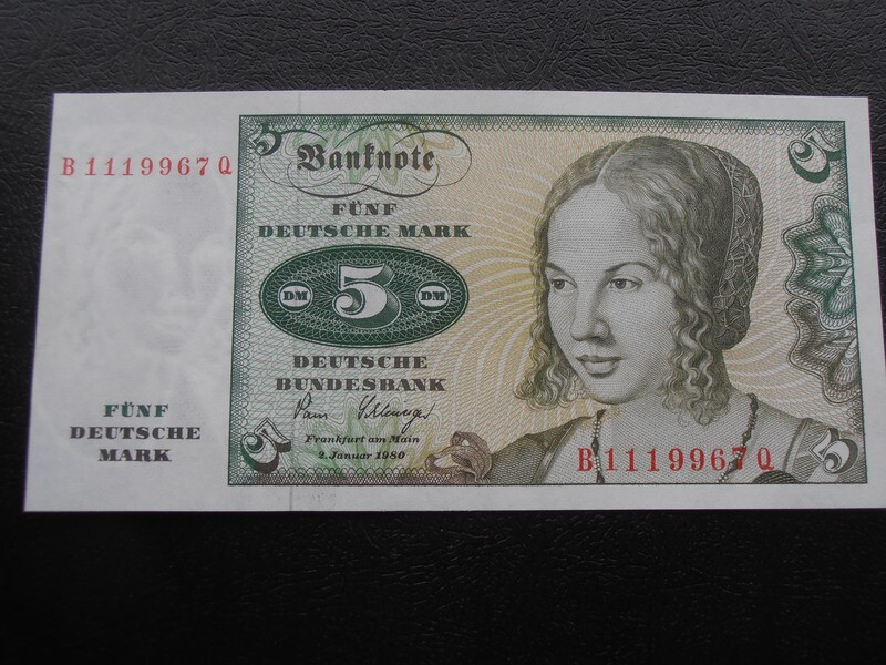 Germany 5 Marks  -  1980