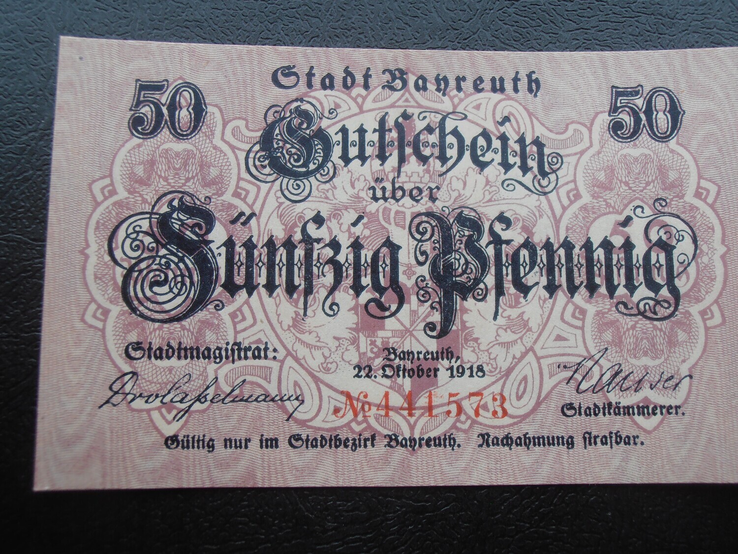 Germany Bayreuth 50 Pfennigs - 1918