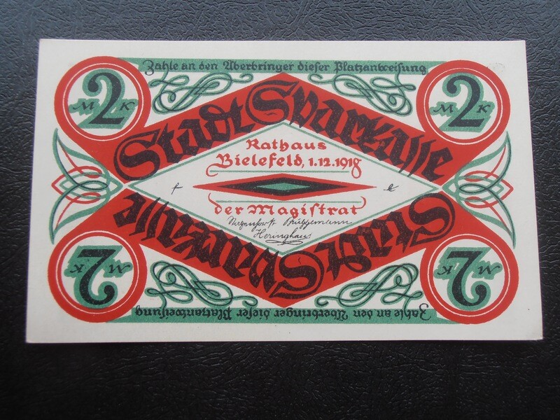 Germany Bielefeld 2 Marks - 1918