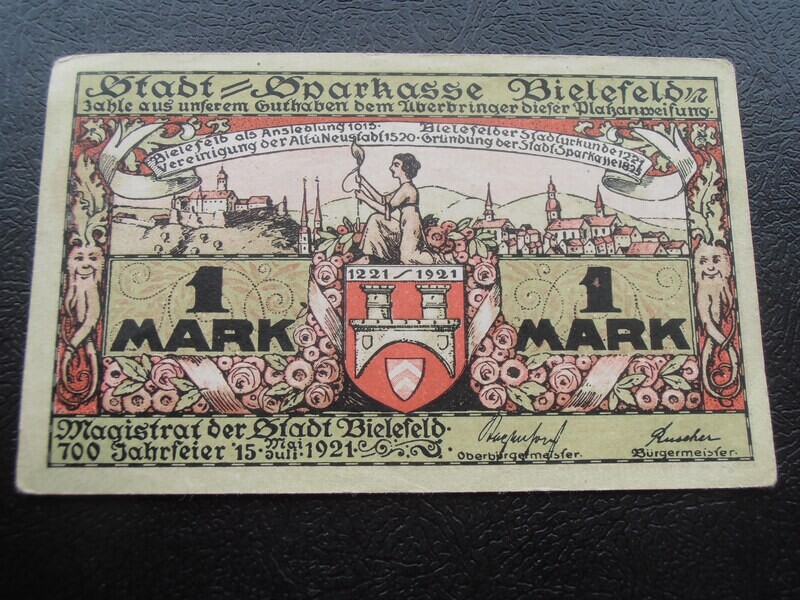 Germany Bielefeld 1 Mark  -  1921