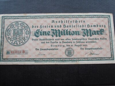 Germany Hamburg 1 Million Marks - 1923