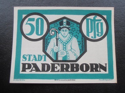 Germany Paderborn 50 Pfennigs - 1921