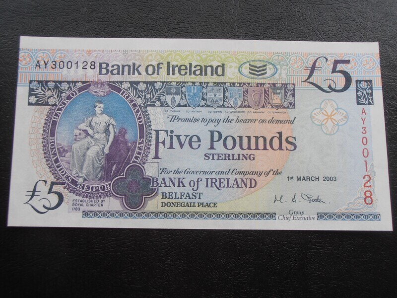 Bank of Ireland £5 - 2003