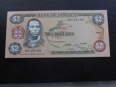Jamaica Two Dollars - 1993