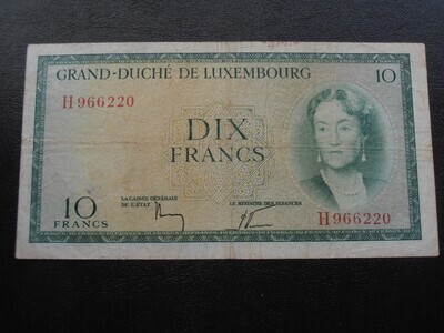 Luxembourg 10 Francs - 1954