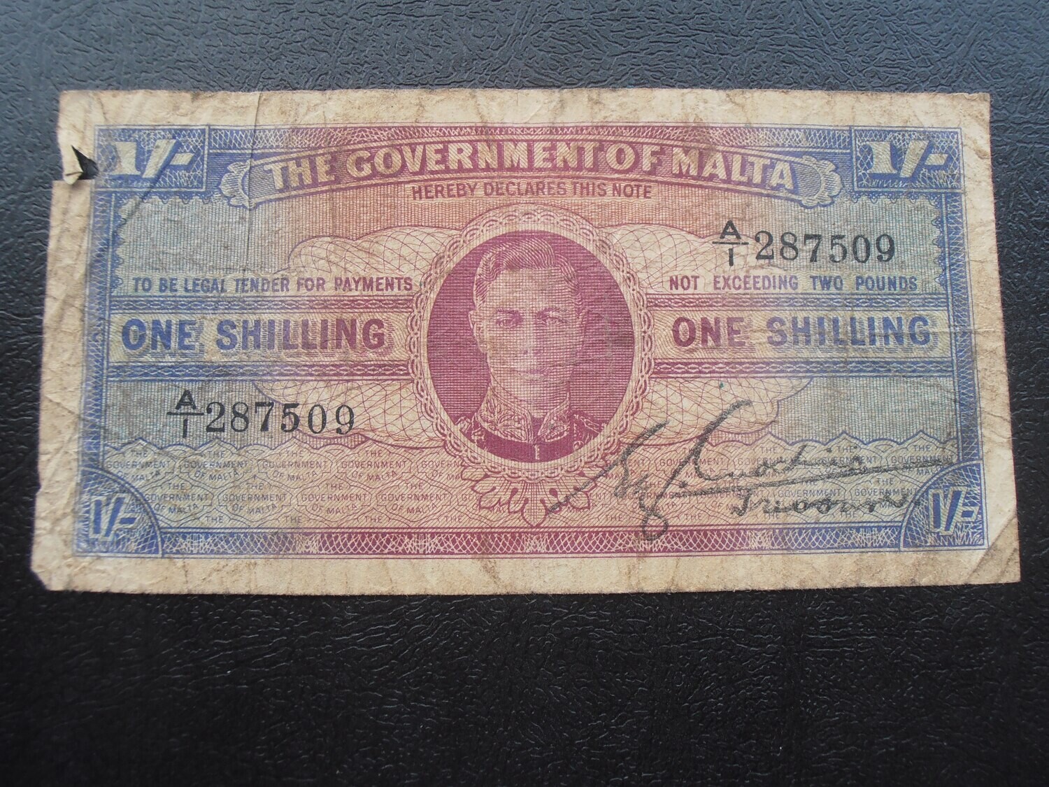 Malta One Shilling - 1943