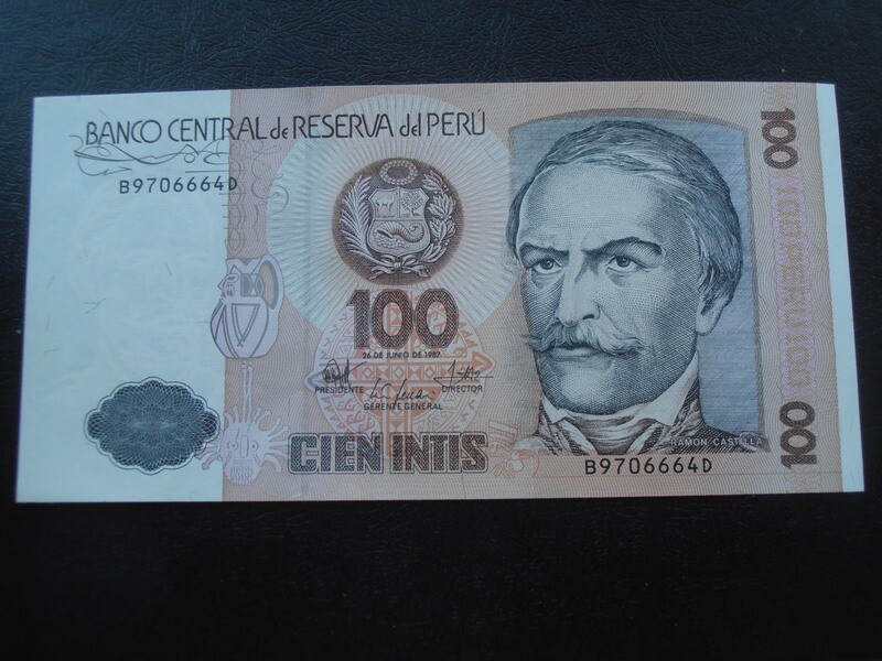 Peru 100 Intis - 1987