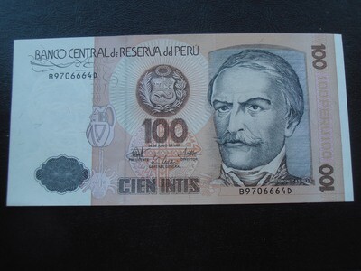 Peru 100 Intis - 1987