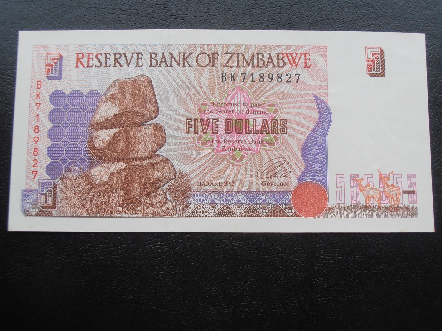 Zimbabwe 5 Dollars - 1997