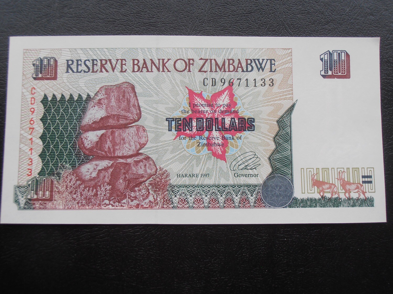 Zimbabwe 10 Dollars  -  1997