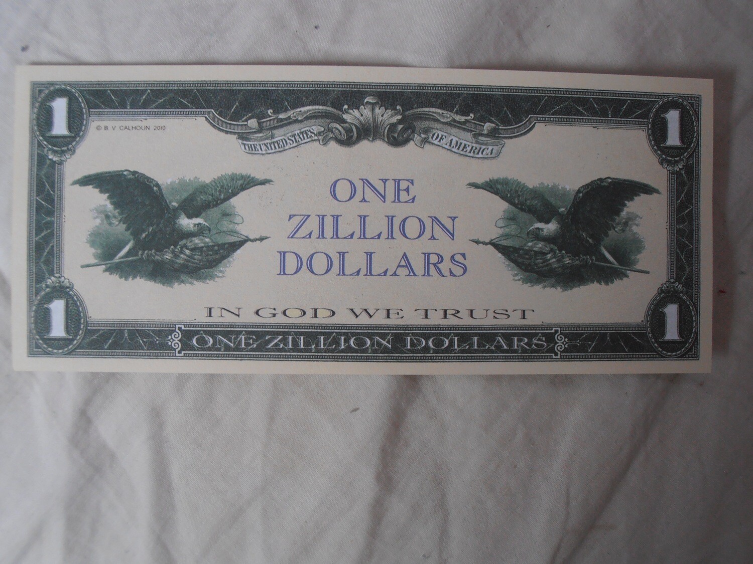 One Zilion Zillions Of Dollars