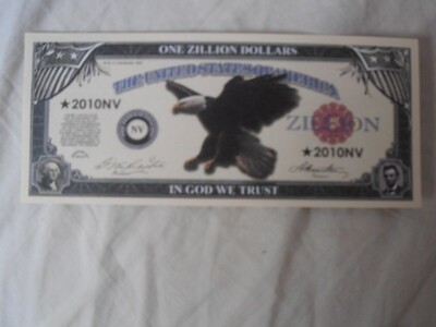 USA 1 Zillion Dollars - 2010