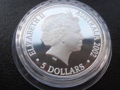 Australia Silver Proof 5 Dollars - 2002