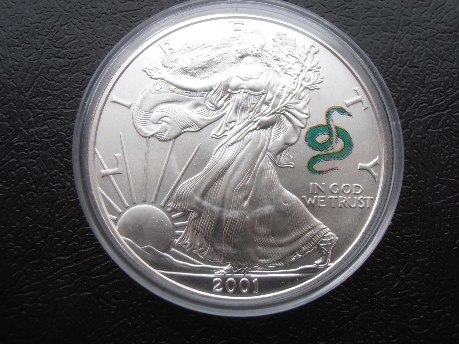 United States Silver Dollar - 2001 (Eagle) Snake