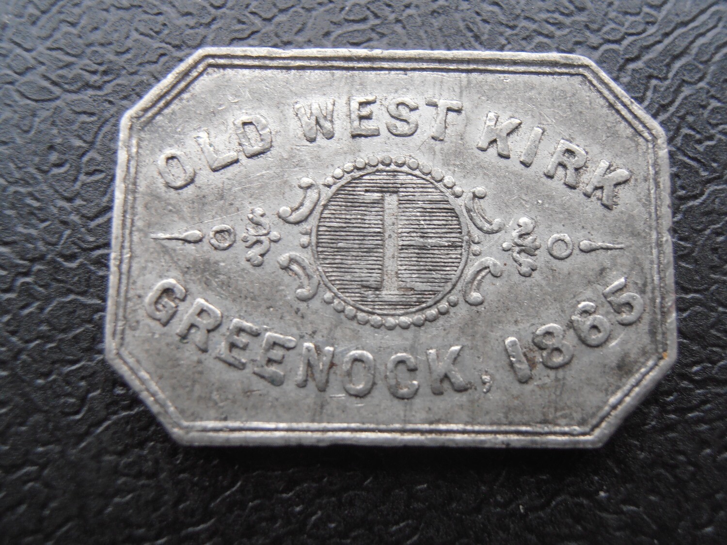 Communion Token Greenock - 1865 T1