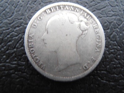 1881 - Silver Threepence