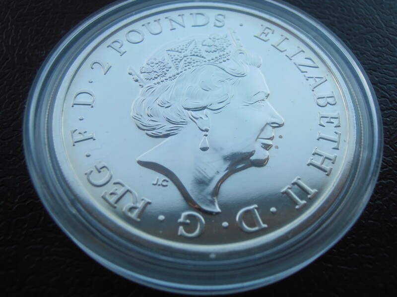 2016 - Two Pounds Fine Silver - 2016 (Year of the Monkey)