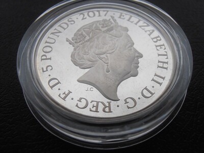 2017 - Silver Proof Five Pounds (Prince Philip)