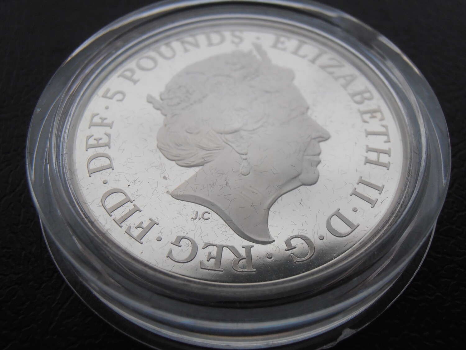 2018 - Silver Proof Five Pounds (Academy of Arts)