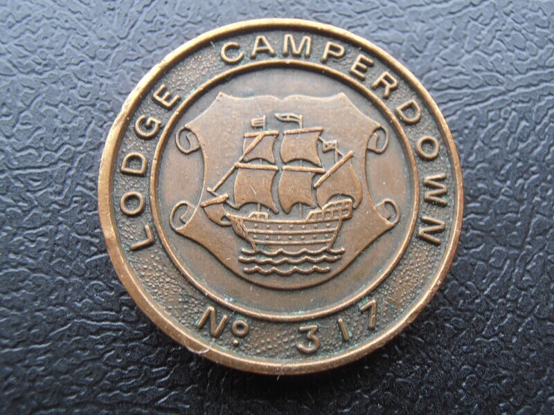 Masonic Penny Token Lodge Camperdown No 317 (Dundee)